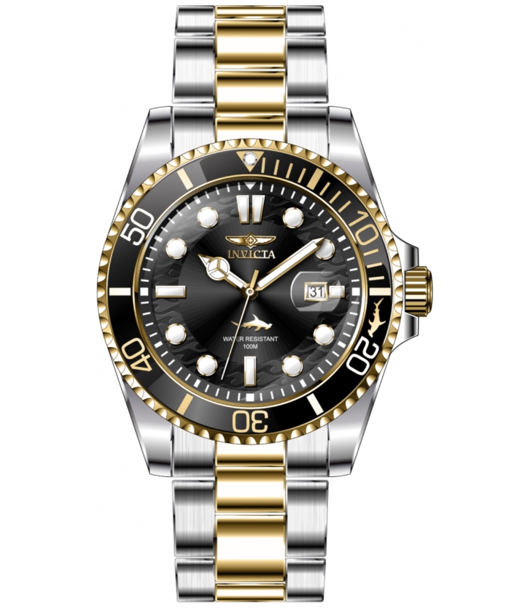 Invicta Men's Pro Diver Quartz Watch with Stainless Steel Strap